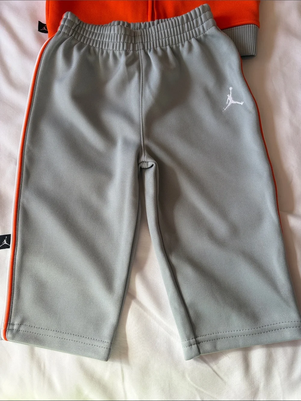 Jordan Kids Orange and Gray Swim Zip Jacket with Pants